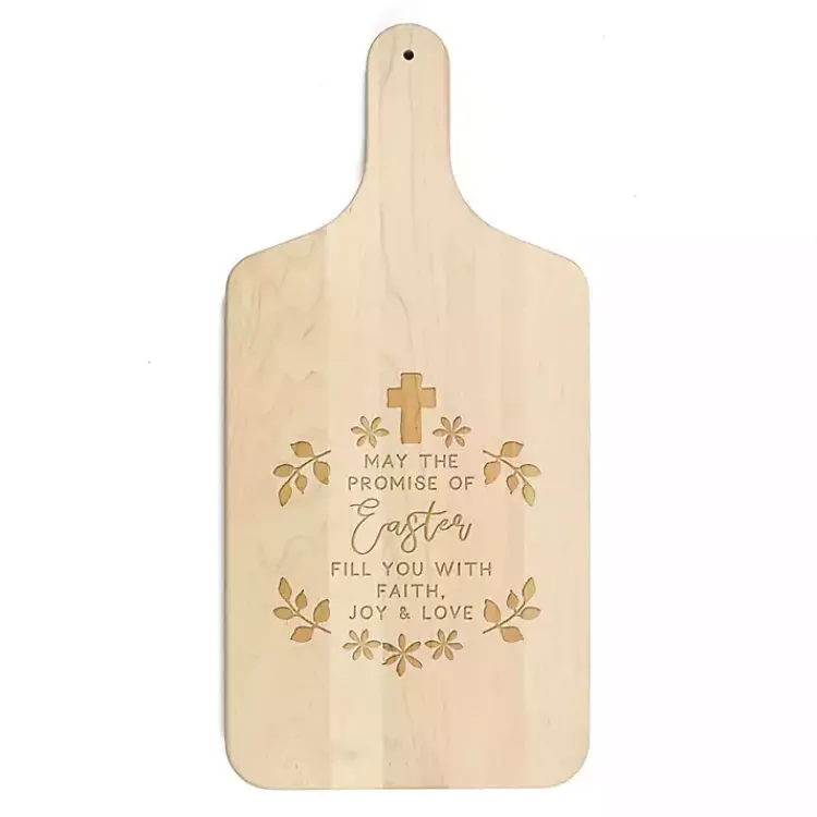 Easter Decorations>Kirklands Home The Promise of Easter Maple Cutting Board Tan