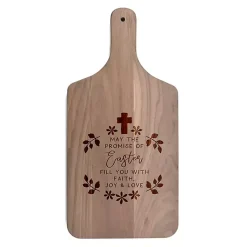 Easter Decorations>Kirklands Home The Promise of Easter Walnut Cutting Board Brown