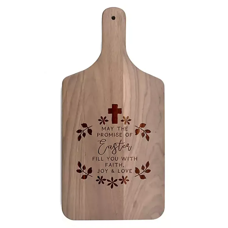 Easter Decorations>Kirklands Home The Promise of Easter Walnut Cutting Board Brown