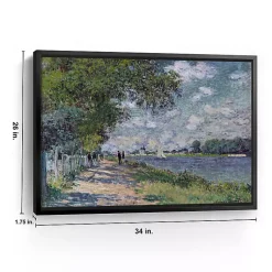 Kirklands Home The Seine at Argenteuil Framed Canvas Art Print Outlet
