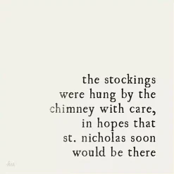 Christmas Art & Wall Decor>Kirklands Home The Stockings Were Hung Framed Canvas Art Print