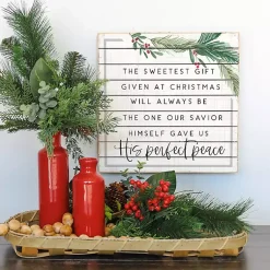 Christmas Art & Wall Decor>Kirklands Home The Sweetest Gift Wood Wall Plaque White