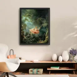 Kirklands Home The Swing Framed Canvas Art Print Green Hot