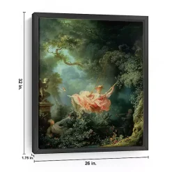 Kirklands Home The Swing Framed Canvas Art Print Green Hot