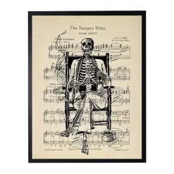 Halloween>Kirklands Home The Vampire Waltz Framed Halloween Wall Plaque