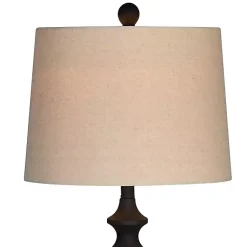 Kirklands Home Thelma Matte Black Stem Floor Lamp Tan Outlet
