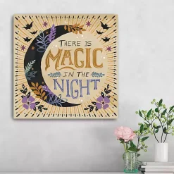 Halloween>Kirklands Home There is Magic in the Night Canvas Art Print Yellow