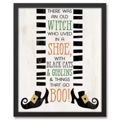 Halloween>Kirklands Home There Was An Old Witch Halloween Plaque Ivory
