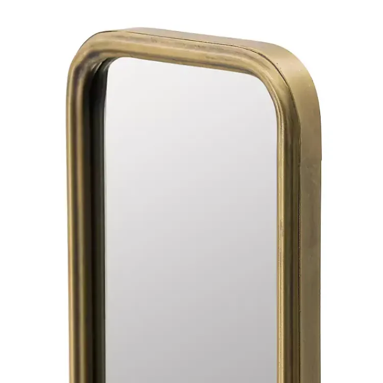 Kirklands Home Thin Gold Metal Wall Mirror Discount
