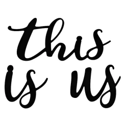 Kirklands Home This Is Us Script Wall Plaques Black New