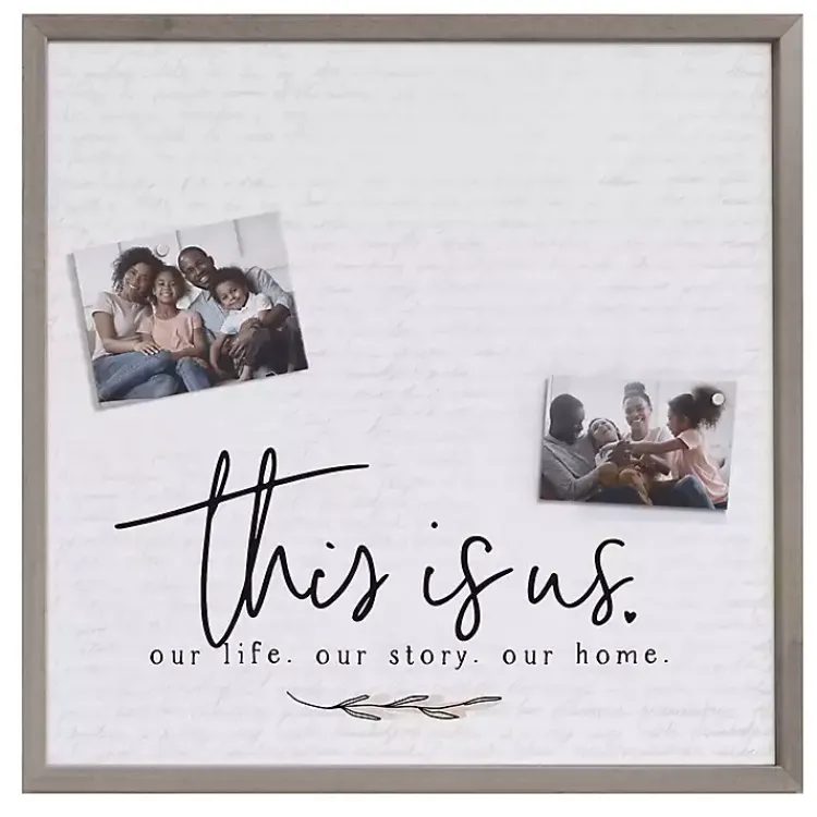 Kirklands Home This is Us Framed Magnetic Board Gray Sale