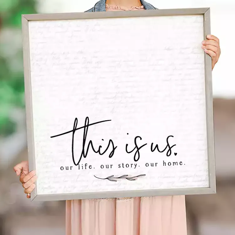 Kirklands Home This is Us Framed Magnetic Board Gray Sale