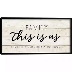 Kirklands Home This Is Us Wooden Wall Plaque Tan Hot