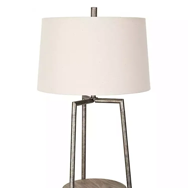 Kirklands Home 3-Tier Shelf Floor Lamp White Clearance