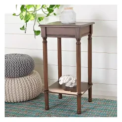 Kirklands Home Tilley Classic Square Accent Table Brown Online