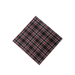 Christmas Dining & Entertaining>Kirklands Home Tinsel Black Plaid Napkins, Set of 6