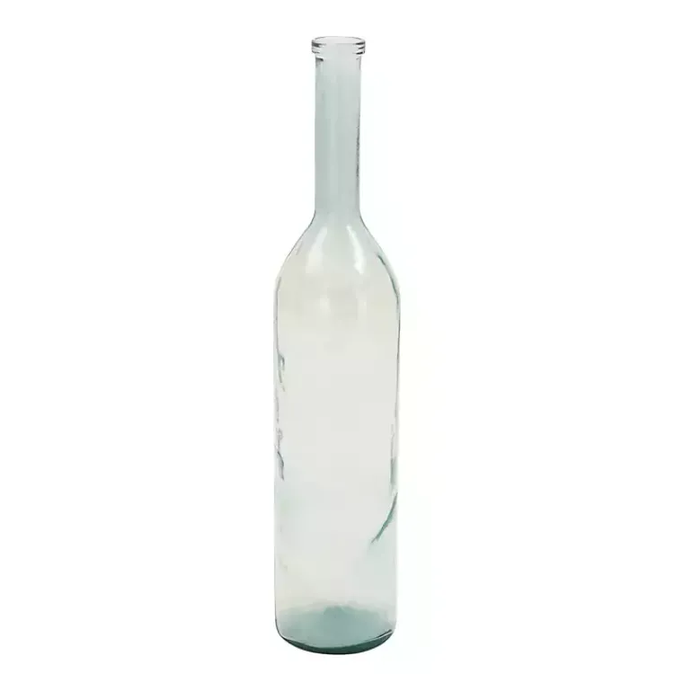 Vases>Kirklands Home Tinted Farmhouse Glass Bottle Vase Green