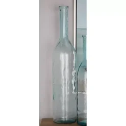 Vases>Kirklands Home Tinted Farmhouse Glass Bottle Vase Green