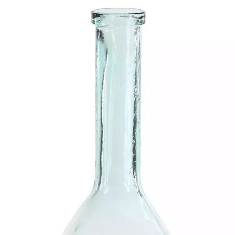 Vases>Kirklands Home Tinted Farmhouse Glass Bottle Vase Green