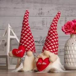 Valentines Day Decorations>Kirklands Home Tiny Hearts LED Kiss Me Valentine Gnome