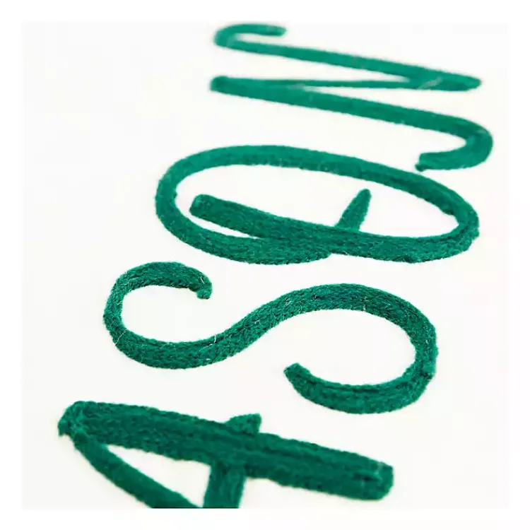 Christmas Pillows>Kirklands Home Tis the Reason Christmas Throw Pillow Green