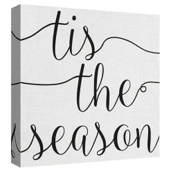 Christmas Art & Wall Decor>Kirklands Home Tis the Season Canvas Art Prints, Set of 3