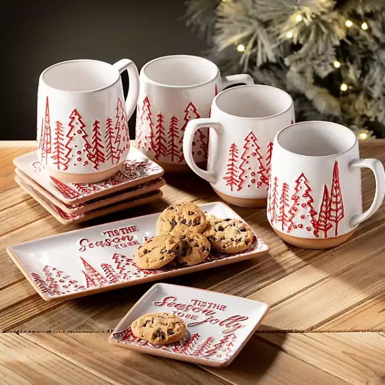 Christmas Dining & Entertaining>Kirklands Home Tis the Season Christmas Mugs, Set of 4