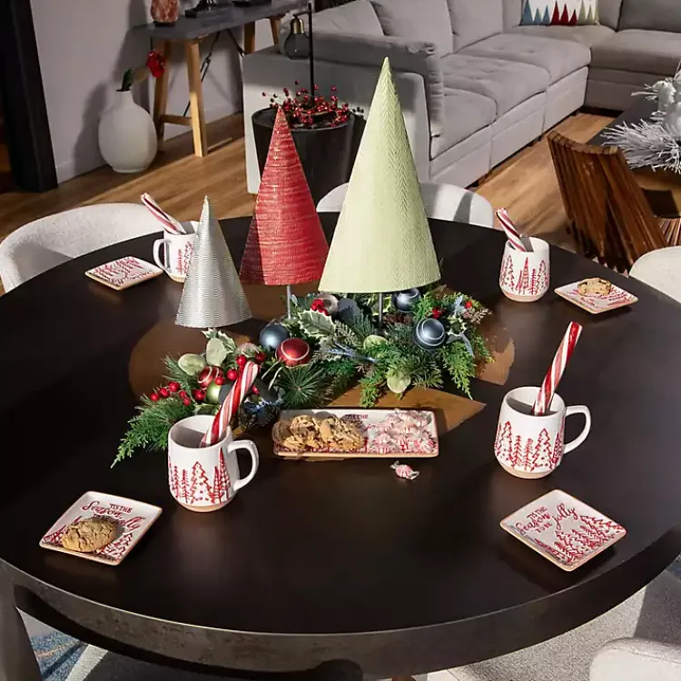 Christmas Dining & Entertaining>Kirklands Home Tis the Season Christmas Mugs, Set of 4