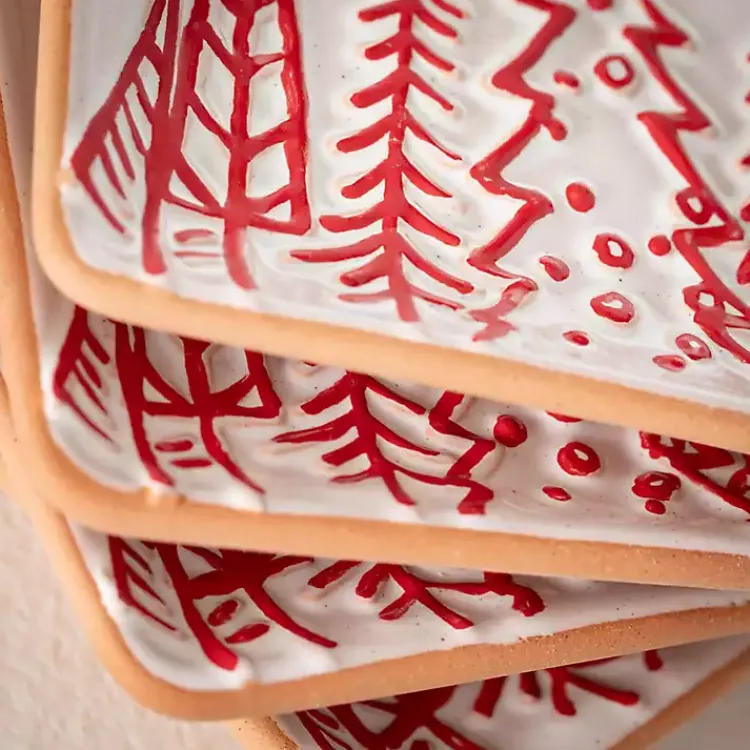 Christmas Dining & Entertaining>Kirklands Home Tis the Season Christmas Snack Plates, Set of 4