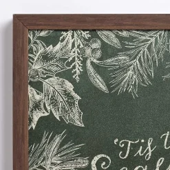 Christmas Art & Wall Decor>Kirklands Home Tis the Season to be Jolly Framed Wall Plaque