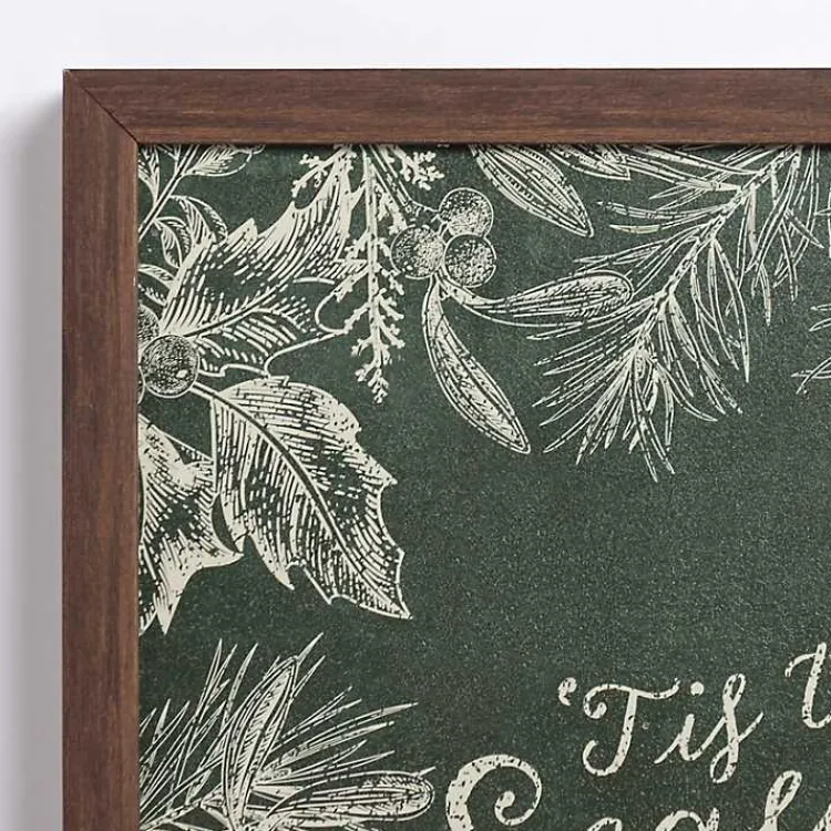 Christmas Art & Wall Decor>Kirklands Home Tis the Season to be Jolly Framed Wall Plaque