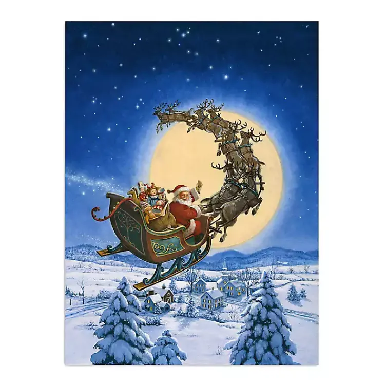 Christmas Art & Wall Decor>Kirklands Home To All A Good Night Canvas Art Print