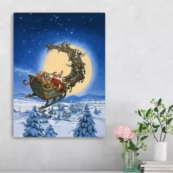 Christmas Art & Wall Decor>Kirklands Home To All A Good Night Canvas Art Print