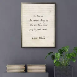 Kirklands Home To Live is the Rarest Thing Wall Plaque White Discount