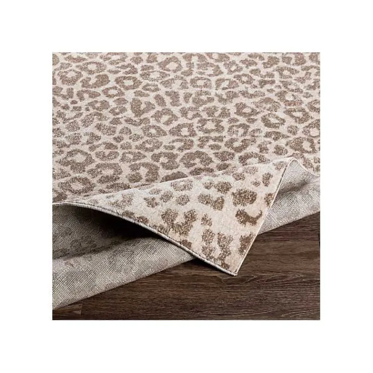 Kirklands Home Toasted Brown Cheetah Print Area Rug, 7x10 Hot