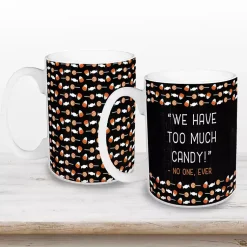 Halloween>Kirklands Home Too Much Candy Halloween Mugs, Set of 2