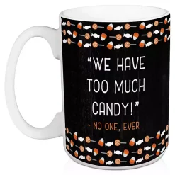 Halloween>Kirklands Home Too Much Candy Halloween Mugs, Set of 2