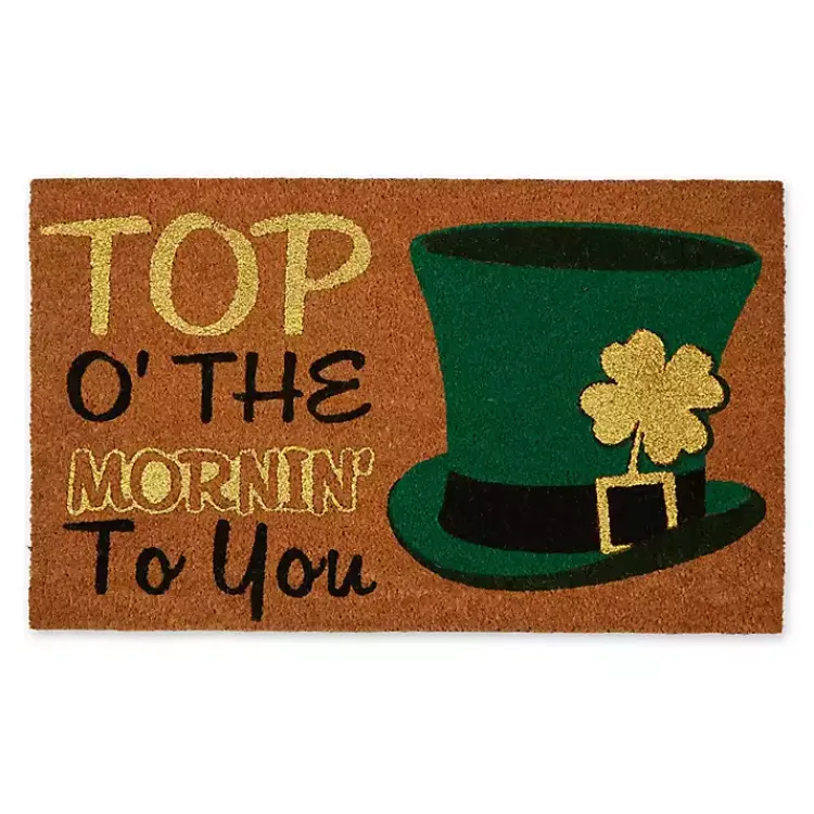 St Patricks Day Decorations>Kirklands Home Top O' the Morning to You Doormat
