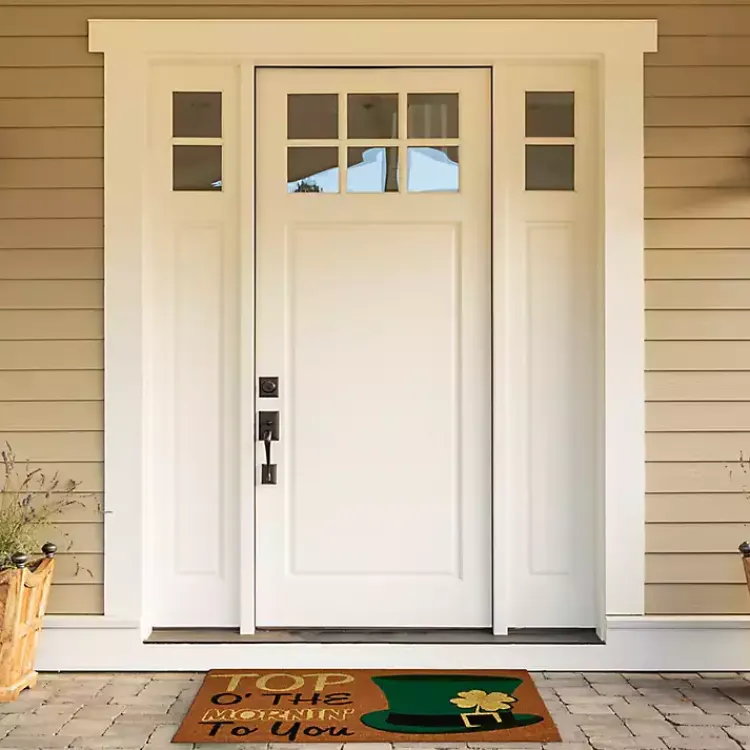 St Patricks Day Decorations>Kirklands Home Top O' the Morning to You Doormat