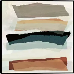 Kirklands Home Torn Edges Framed Canvas Art Print Multi Hot