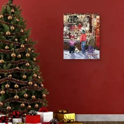 Christmas Art & Wall Decor>Kirklands Home Toy Shop Display Window Christmas Canvas Art Print Multi