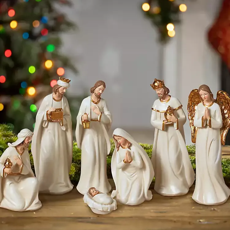 Christmas Decorations>Kirklands Home Traditional Christmas 7-pc. Nativity Set