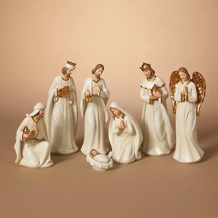 Christmas Decorations>Kirklands Home Traditional Christmas 7-pc. Nativity Set