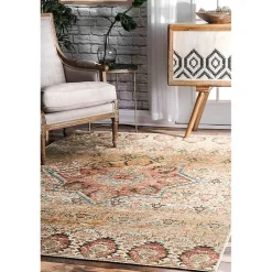 Kirklands Home Traditional Doreen Medallion Area Rug, 8x11 Discount