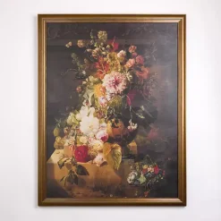 Kirklands Home Traditional Floral Still Life Framed Art Print Multi New