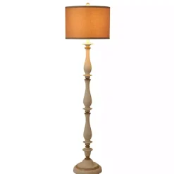 Kirklands Home Traditional Marseilles Floor Lamp Tan Clearance
