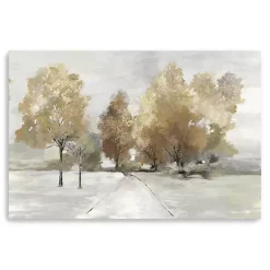 Kirklands Home Trail Under the Trees Giclee Canvas Art Print Tan Discount