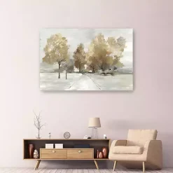 Kirklands Home Trail Under the Trees Giclee Canvas Art Print Tan Discount