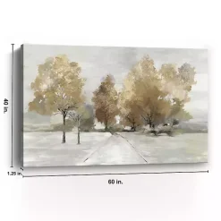 Kirklands Home Trail Under the Trees Giclee Canvas Art Print Tan Discount
