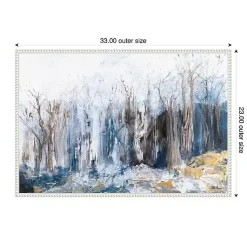 Kirklands Home Tranquil Forest Framed Canvas Art Print New